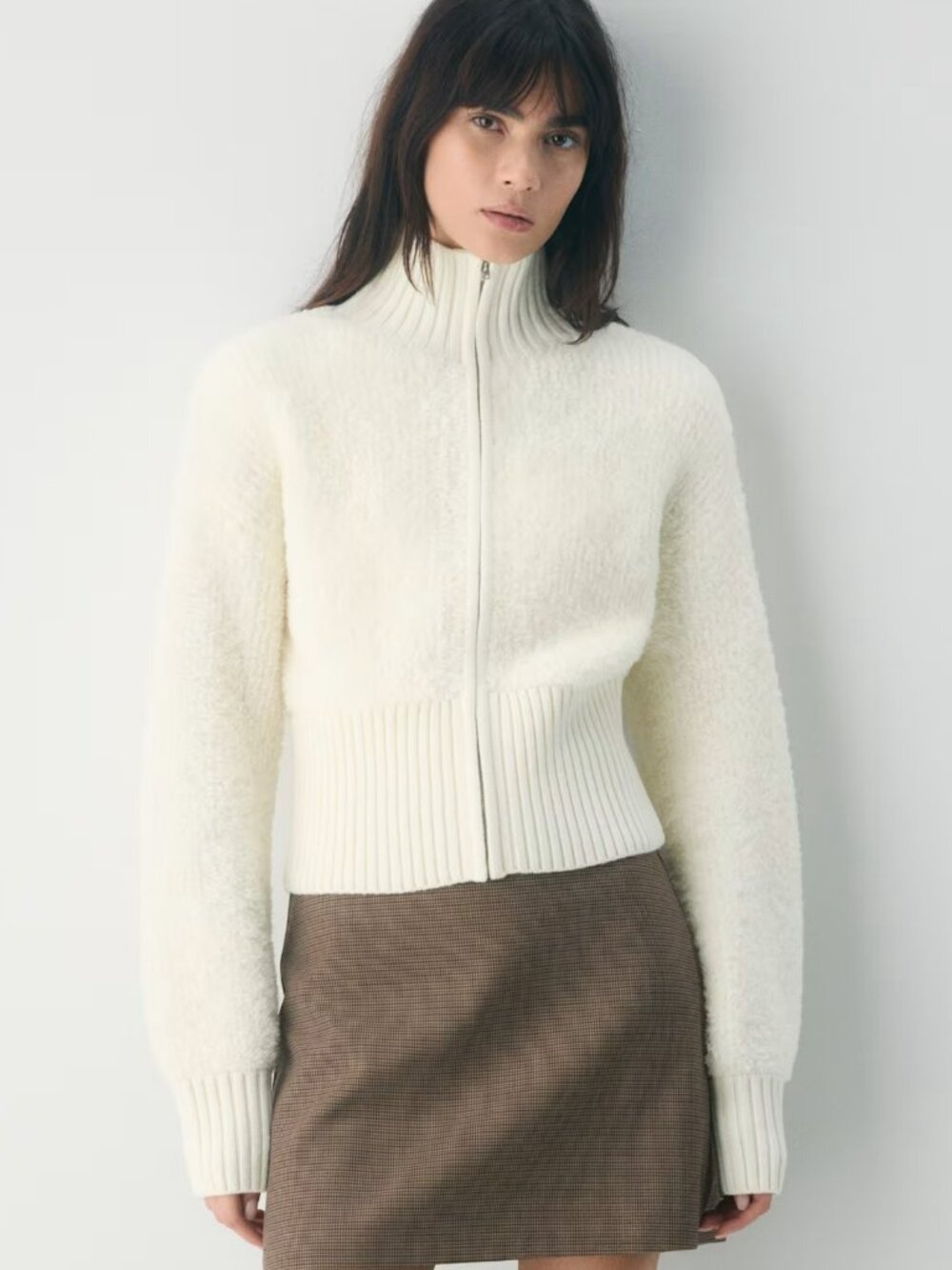 Aritzia Astro Zip-Up Sweater